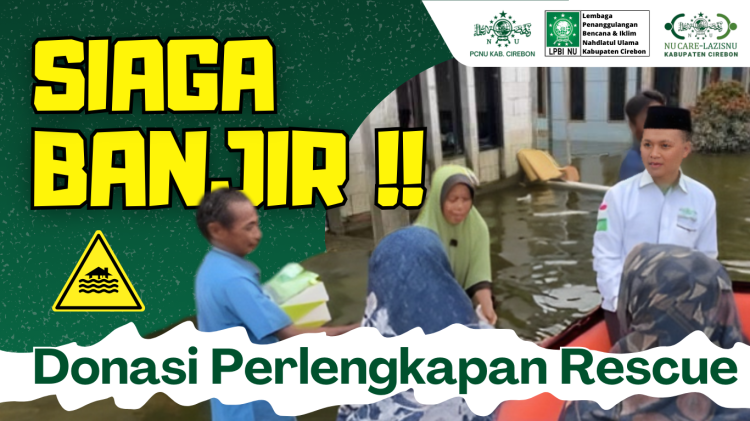 Banner program Siaga Banjir Donasi Perlengkapan Rescue