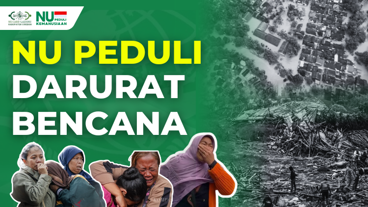 Banner program NU Peduli Darurat Bencana