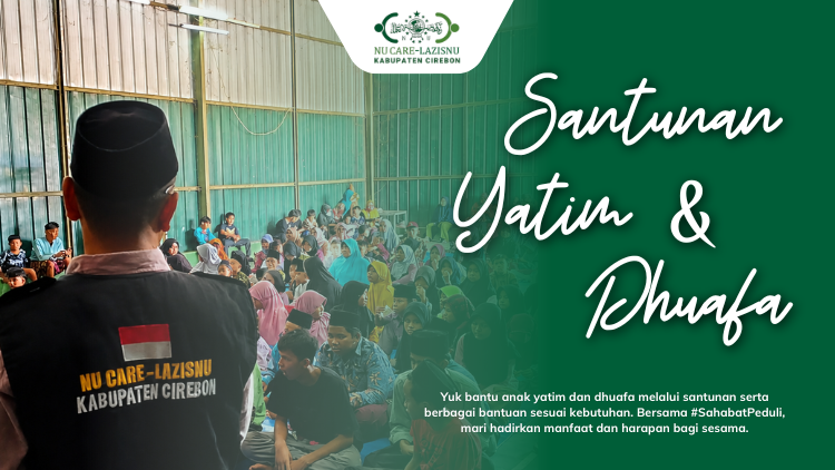 Banner program NU Peduli Yatim dan Dhuafa