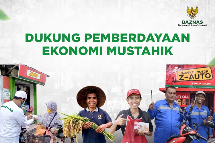 Banner program Dukung Program Pemberdayaan Ekonomi Mustahik