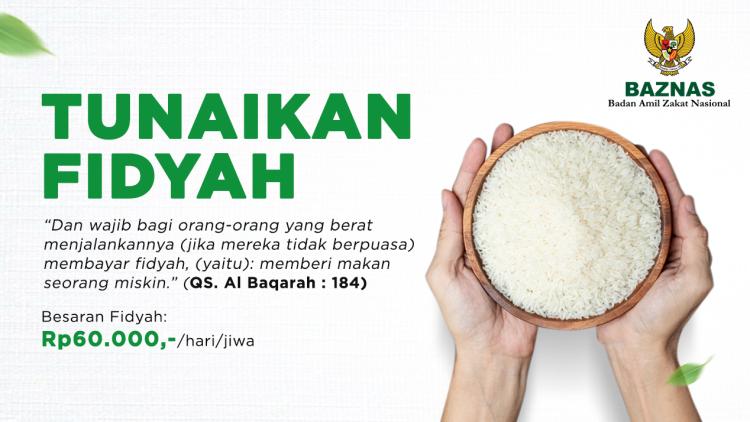 Banner program Tunaikan Fidyah