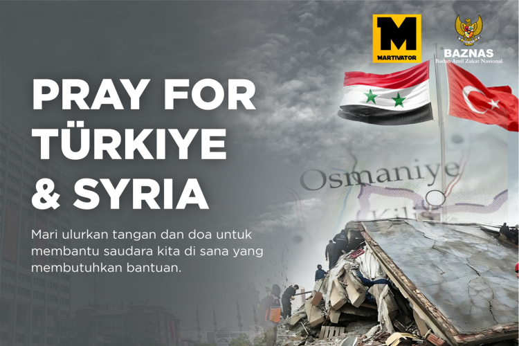 Gambar banner BAZNAS X MARTIVATOR PEDULI TURKI