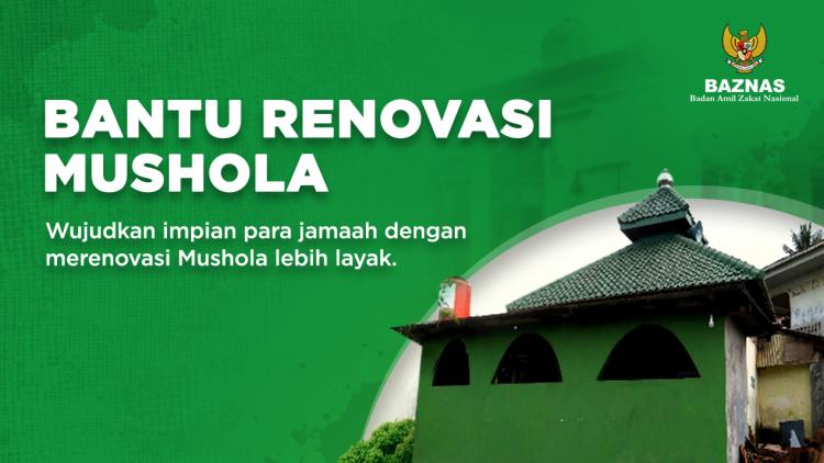 Banner program Bantu Renovasi Mushola