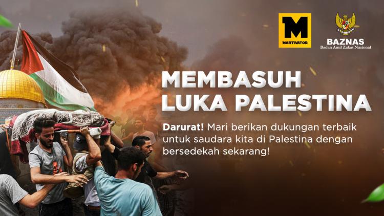Banner program Martivator Support Palestina