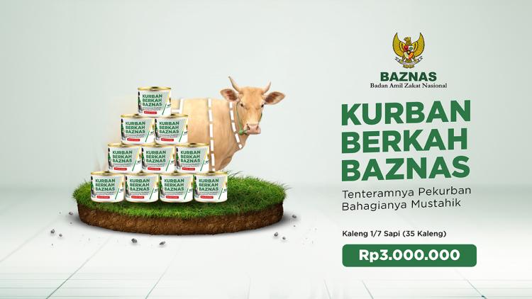 Gambar banner Kurban 1 per 7 Sapi Kemasan