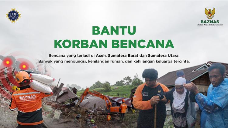 Banner program Bantu Korban Bencana di Indonesia