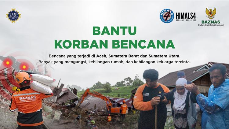 Banner program HIMALS4 Peduli Banjir Sumatera