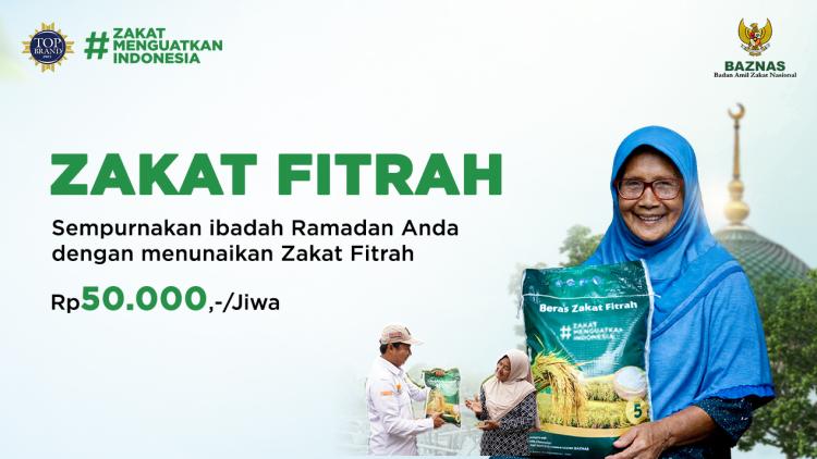 Banner program ZAKAT FITRAH BAZNAS