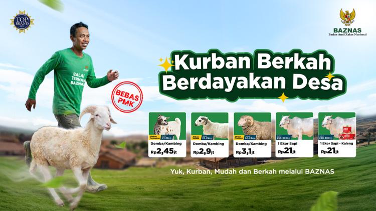 Banner program Kurban Kaleng - 1 Sapi 