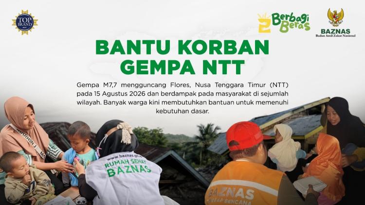 Banner program BANTU WARGA TERDAMPAK BENCANA DI NTT