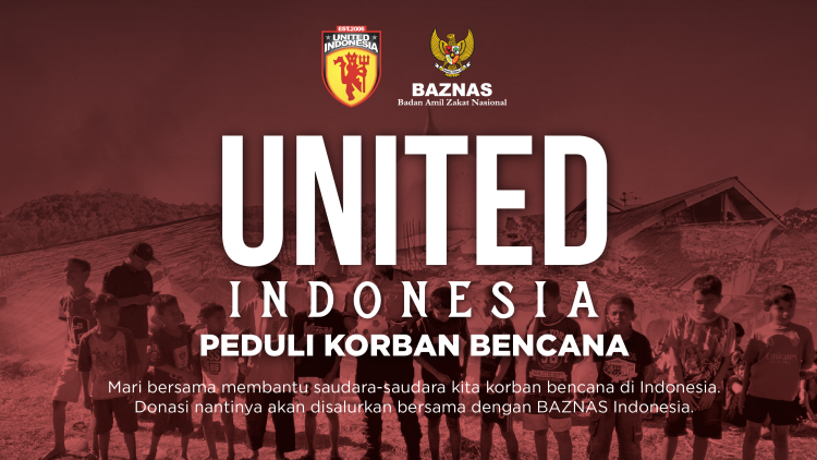 Banner program United Indonesia Peduli Korban Bencana