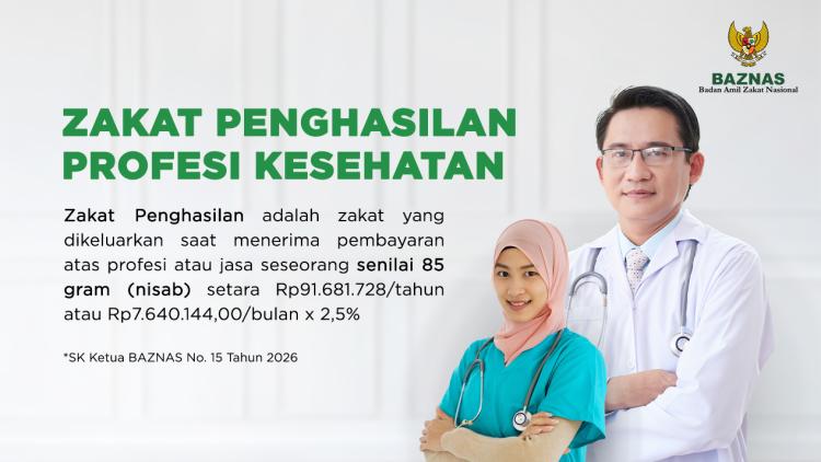 Gambar banner Zakat Penghasilan Profesi Kesehatan