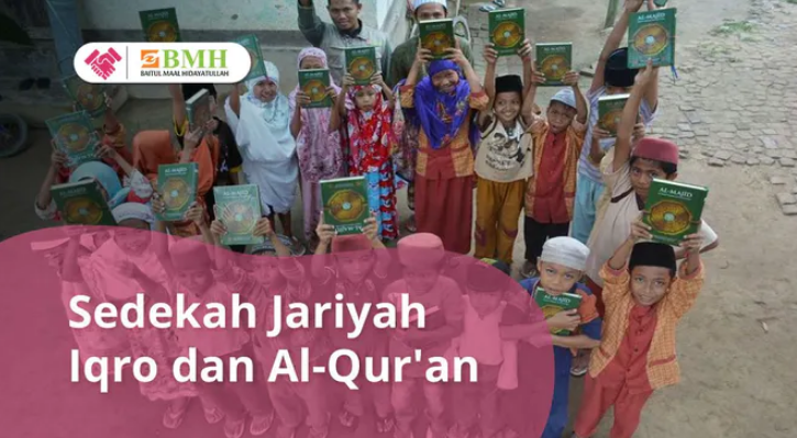Banner program Sedekah Iqro  Quran untuk Suku Muslim Pedalaman