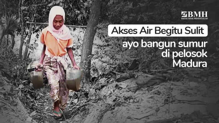 Banner program Bantu Krisis air bersih di Pulau Madura