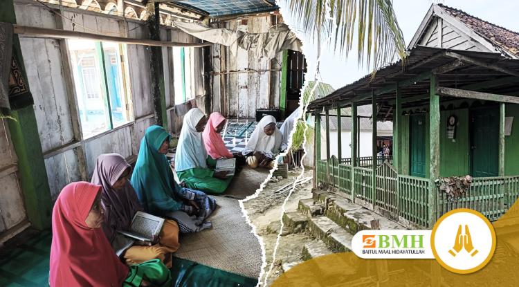 Banner program Bantu Pembangunan Masjid Pertama Di Pulau Barat Kangean