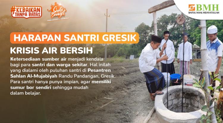 Gambar banner Wujudkan Mimpi Santri di Gresik Miliki Sumur Bor Air Gambar banner Wujudkan Mimpi Santri di Gresik Miliki Sumur Bor Air