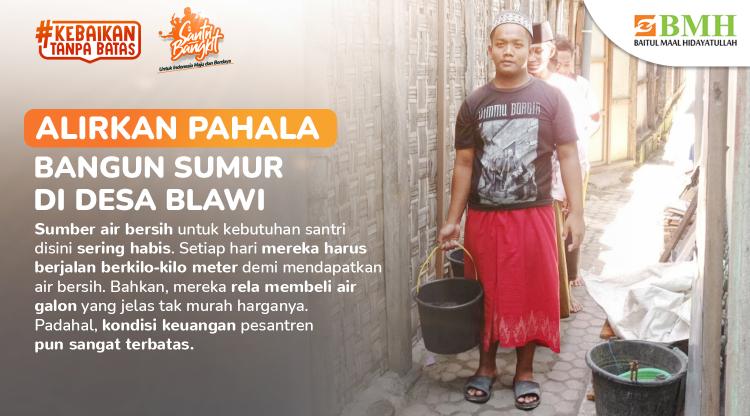 Gambar banner Alirkan Pahala Jariyah Bangun Sumur di Desa Blawi Gambar banner Alirkan Pahala Jariyah Bangun Sumur di Desa Blawi