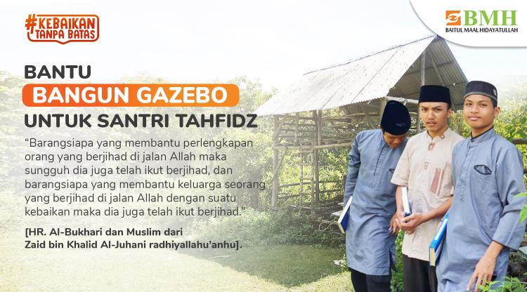 Gambar banner Bangun Gazebo untuk Santri Panceng Belajar Gambar banner Bangun Gazebo untuk Santri Panceng Belajar