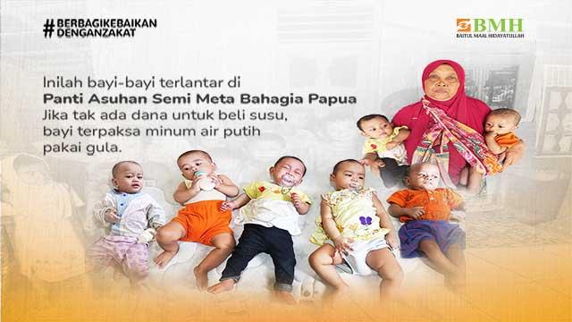 Banner program Bayi Baru Lahir Dibuang, Tak Ada Asi dan Kurang Gizi