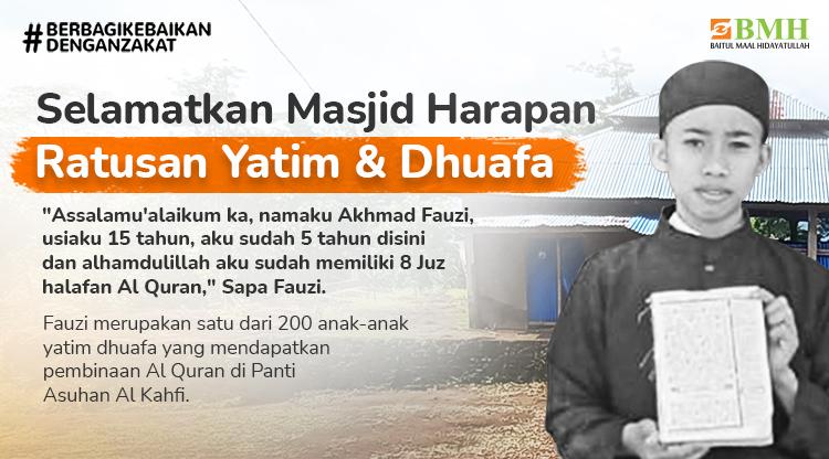 Banner program Sedekah Renovasi Masjid Panti untuk 200 Yatim