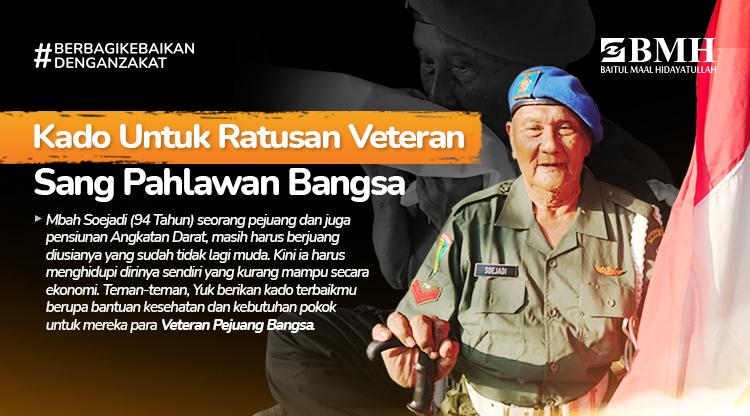 Banner program Kado untuk Ratusan Veteran, Sang Pahlawan Bangsa