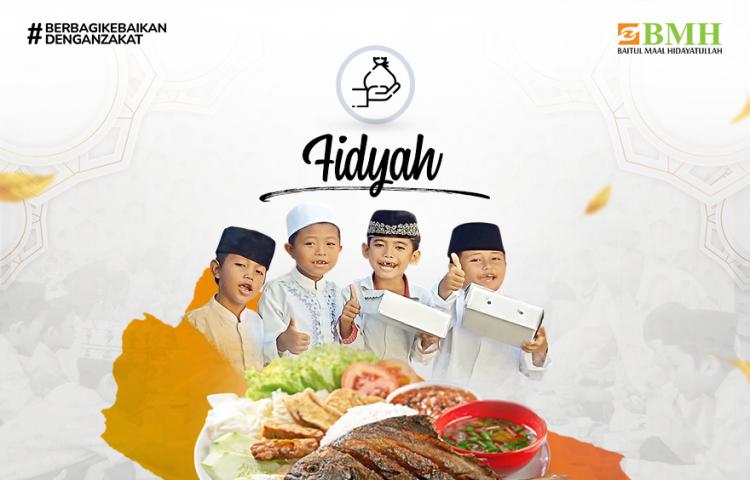 Banner program Bayar Fidyah Puasa, Salurkan Makanan untuk Dhuafa