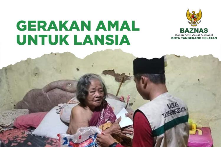 Banner program Gerakan Amal Untuk Lansia
