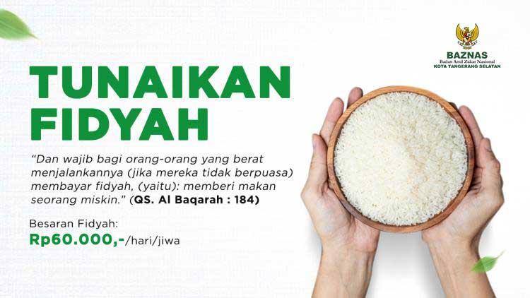 Banner program Tunaikan Fidyah