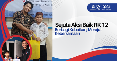Banner program Sejuta Aksi Baik RK 12 Berbagi Kebaikan, Merajut Kebersamaan