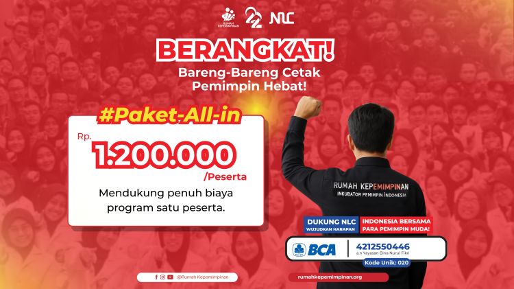 Banner program Bantu Peserta untuk Hadir, Belajar, dan Berkolaborasi di NLC 2025