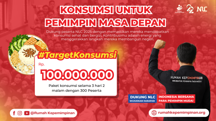 Banner program Dukung Konsumsi Peserta NLC 2025