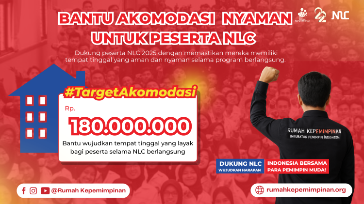 Banner program Bantu Akomodasi Nyaman untuk Peserta NLC