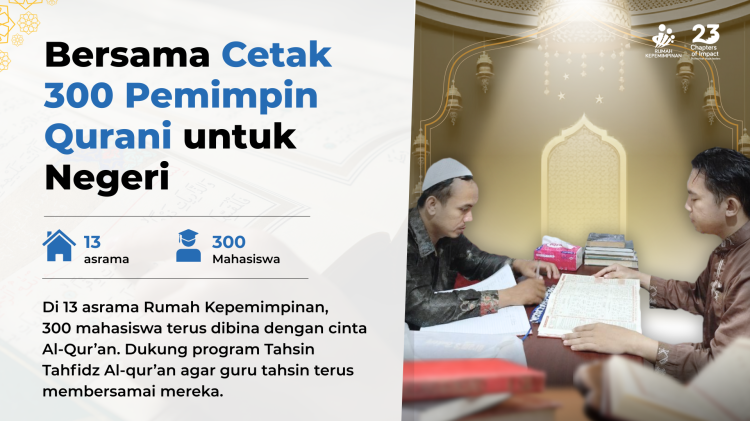 Banner program Program Tahsin Tahfidz Al-Quran untuk Mahasiswa