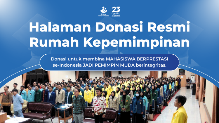 Banner program Halaman Donasi Resmi Rumah Kepemimpinan