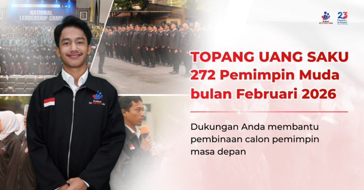 Banner program UANG SAKU 272 PEMIMPIN MUDA BULAN FEBRUARI