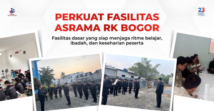 Banner program Wakaf Fasilitas Asrama RK Bogor