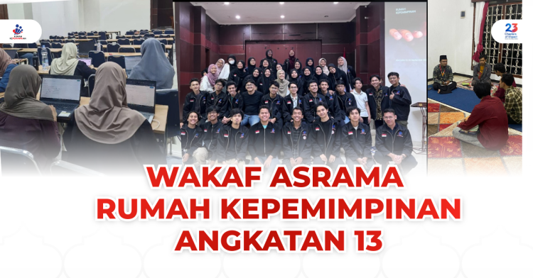 Banner program Wakaf Fasilitas Asrama Rumah Kepemimpinan