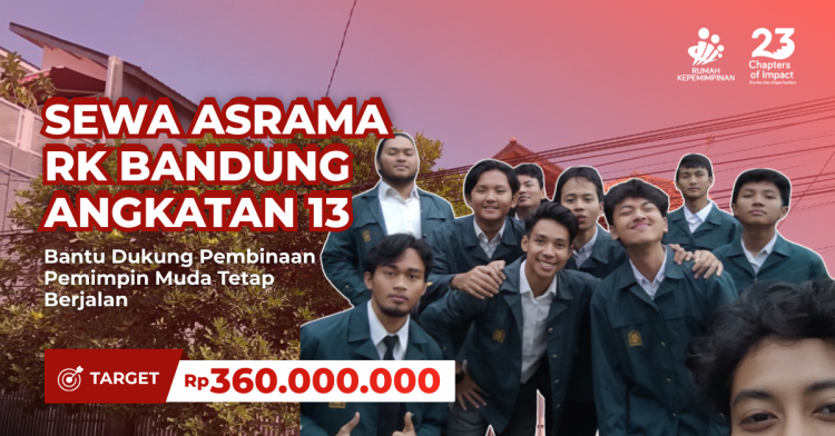 Banner program Sewa Asrama RK Bandung Angkatan 13