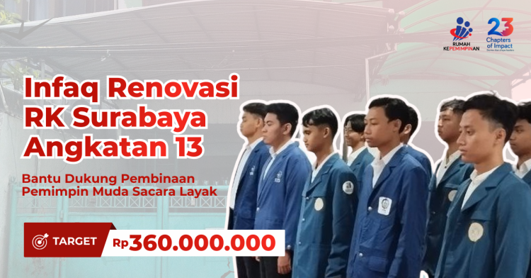 Banner program Infaq Renovasi RK Surabaya Angkatan 13