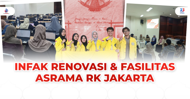 Banner program Infak Renovasi dan Fasilitas Asrama RK Jakarta