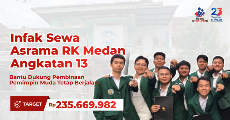 Banner program Infaq Asrama RK Medan Angkatan 13