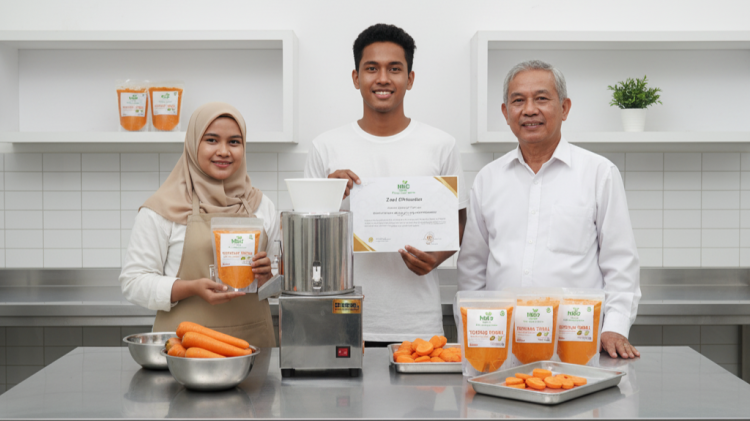 Banner program BOGOR - Zakat untuk startup Industri Rumah Tangga Tepung Wortel