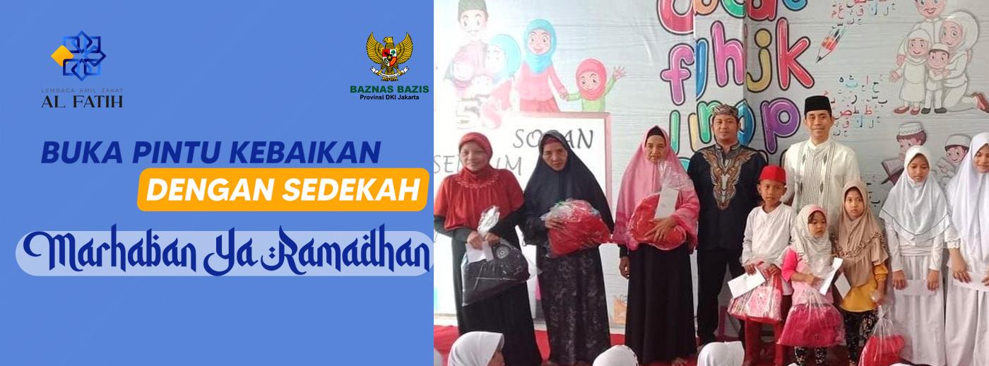 Banner program Bingkisan Ramadan Untuk yatim dan Dhuafa