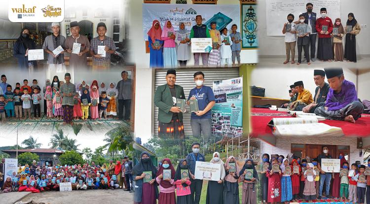 Gambar banner Sedekah Mushaf Alquran Untuk Pelosok, Raih Di Setiap Huruf yang Dibacanya
