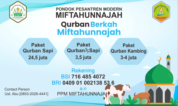 Gambar banner Qurban Berkah Bersama Miftahunnajah