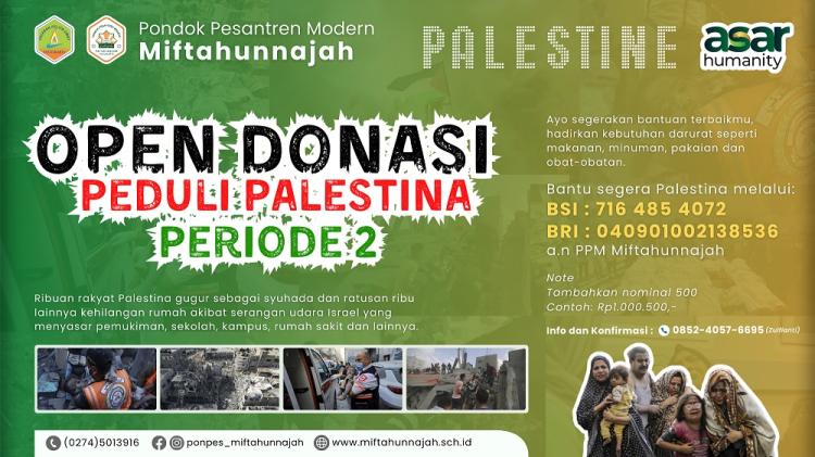 Banner program Peduli Palestina Merdeka
