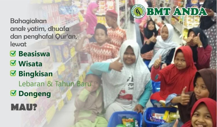 Banner program Sedekah Untuk Anak Yatim