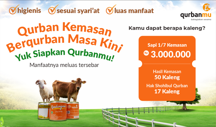 Banner program Qurban Rendangmu Sapi Patungan