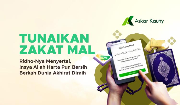 Banner program Tunaikan Zakat Maal, Saudara Senang Berkah Melekat