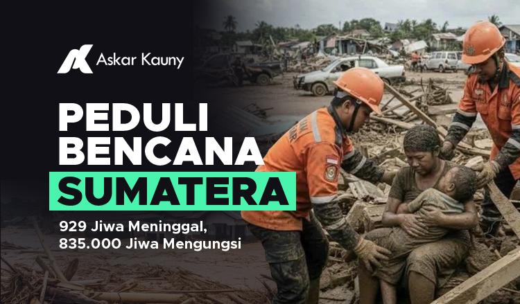 Banner program Solidaritas Tanggap Bencana Sumatera